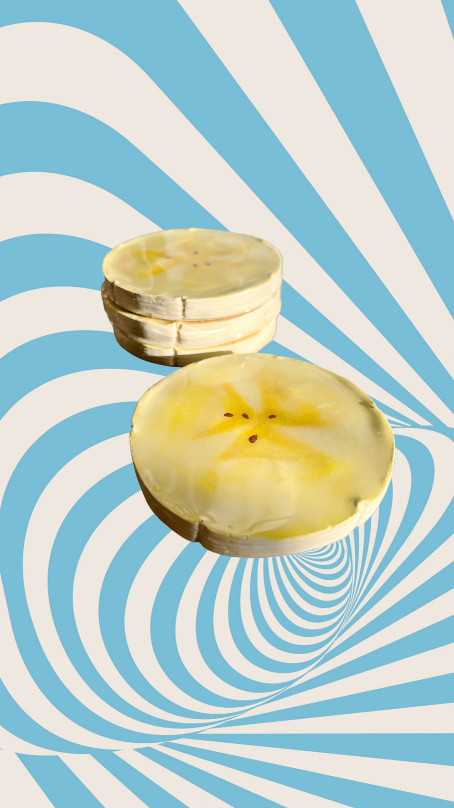 BANANA SLICES coaster set