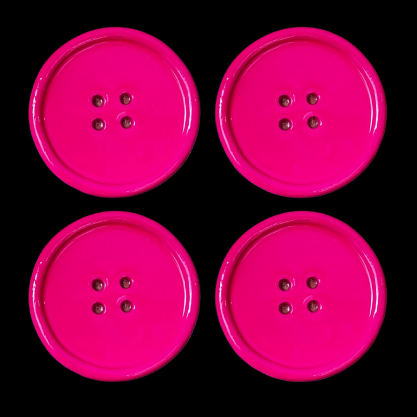 PINK BUTTON coaster set