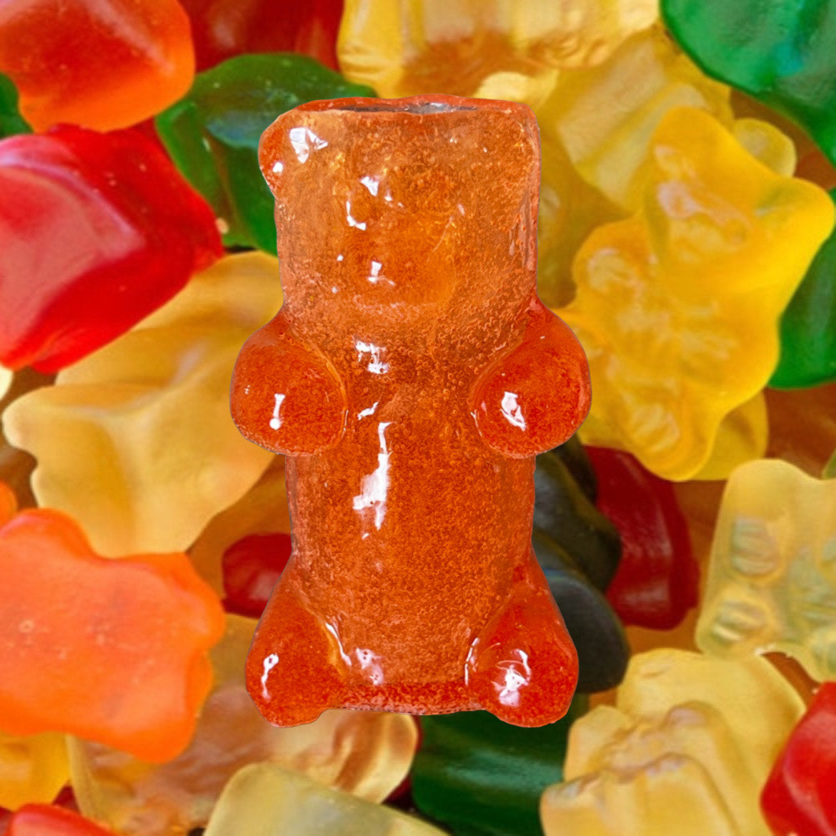 ORANGE GUMMY BEAR LIGHTER CASE