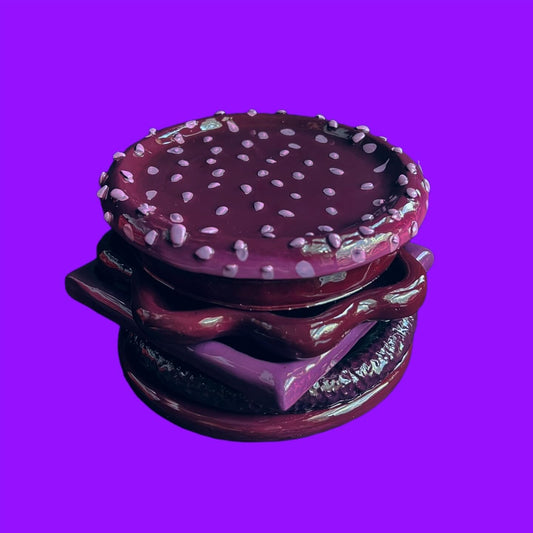 PURPLE PAINTED PATTY coaster set